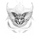 Puma, Spread Wings, Symbols, Native South American Style tattoo design idea
