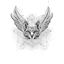Puma, Spread Wings, Symbols, Native South American Style tattoo design idea