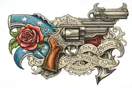 constitution 2nd amendment tattoo design idea