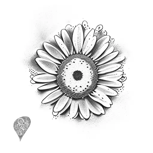 deezy daisy tattoo design idea