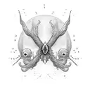 a ghost kidney tattoo design idea