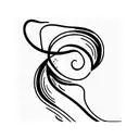 go with the flow tattoo design idea