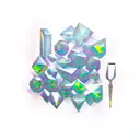 crystal baking tools tattoo design idea