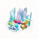 crystal baking tools tattoo design idea