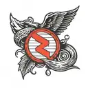 Pearl Jam Band aids on bottom tattoo design idea