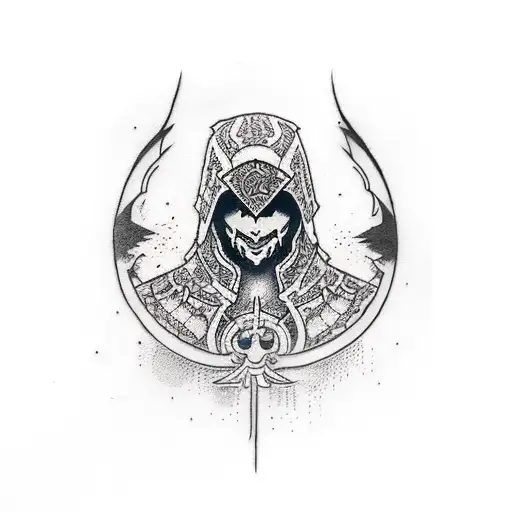 logo assassin's creed  tattoo design idea