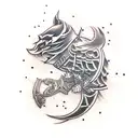 logo assassin's creed  tattoo design idea