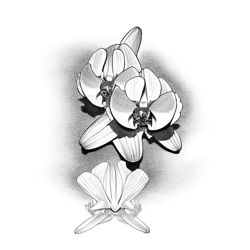 Black orchid tattoo skull - Tattoo - Sticker | TeePublic