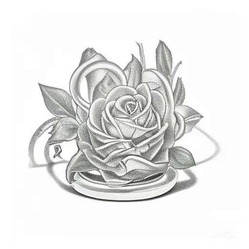 A bracelet near the elbow with Ukrainian Petrikovskaya painting that turns into a plant that wraps around the arm to the tattoo design idea