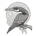 cormorant tattoo design idea