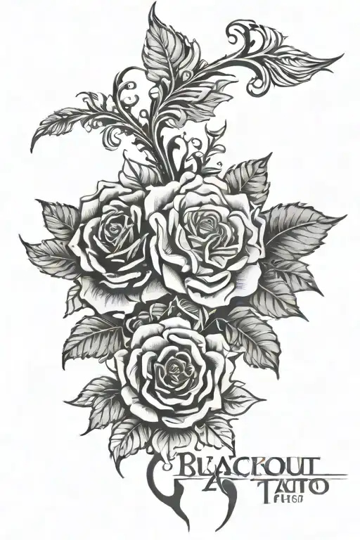 Blackout tattoo tattoo design idea