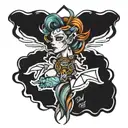 DASH LIFELINE tattoo design idea