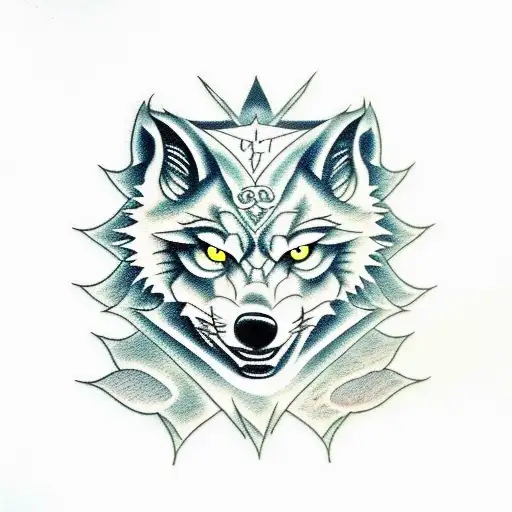 night wolf from mortal kombat tattoo design idea