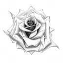 rose with clockwork cogs tattoo design idea