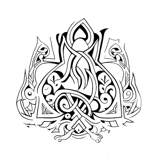 fluer de lis tattoo design idea