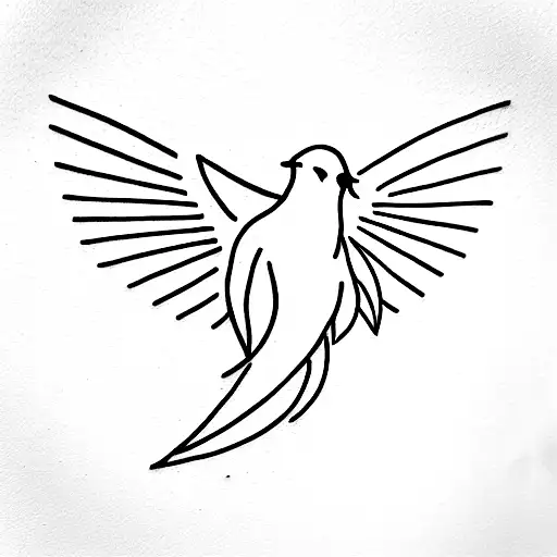 Dove embracing my future tattoo design idea