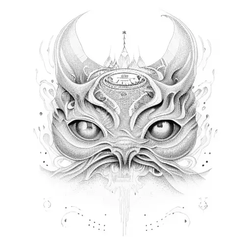 hypnosis rainbow eyes with eyebrows as the hands from the Creation of Adam art tattoo design idea