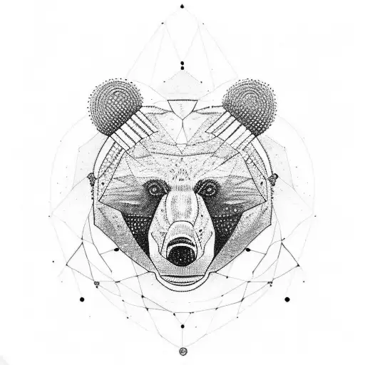 Bear tattoo design idea
