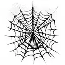 Spider Web tattoo design idea