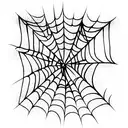 Spider Web tattoo design idea