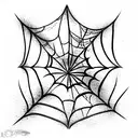 Spider Web tattoo design idea