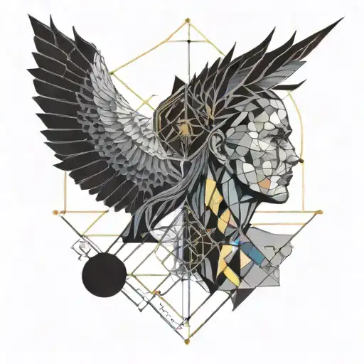 Witchy, Colorful, Norse Mythology atlas holding the world tattoo design idea