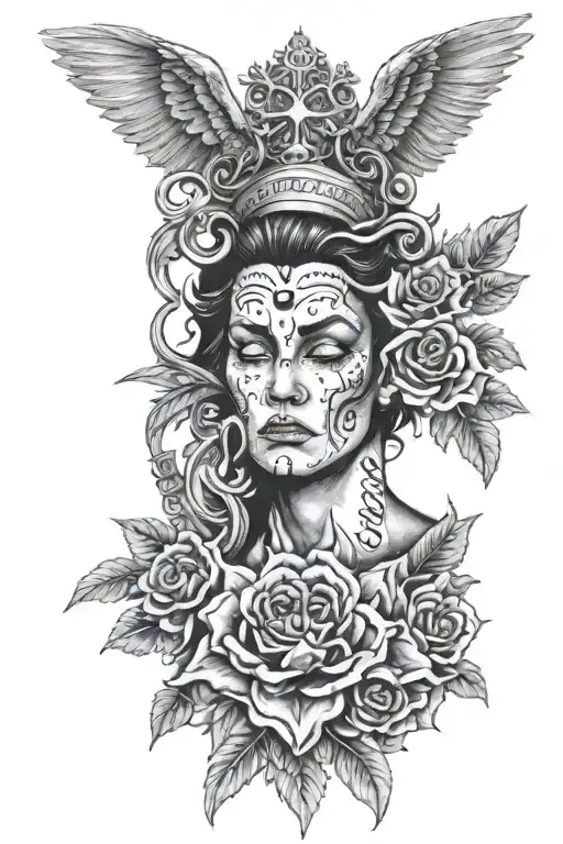 only god can judge me 1 of 1 tattoo design idea