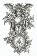 only god can judge me 1 of 1 tattoo design idea