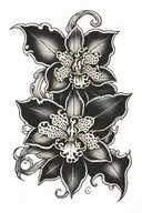 only god can judge me 1 of 1 blue orchid tattoo design idea