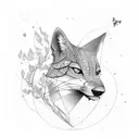 Berge, Bäume, Wanderer  tattoo design idea