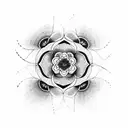 flowers with mandala tattoo design idea