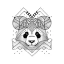 panda tattoo design idea