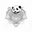 panda tattoo design idea