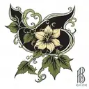 "BROCK" vines forming tattoo design idea