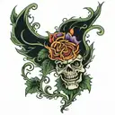 "BROCK" vines forming tattoo design idea