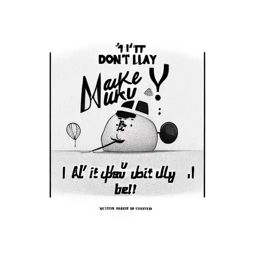 Don't you dare say I'm gonna make it 'Cause I don't believe a word you say tattoo design idea