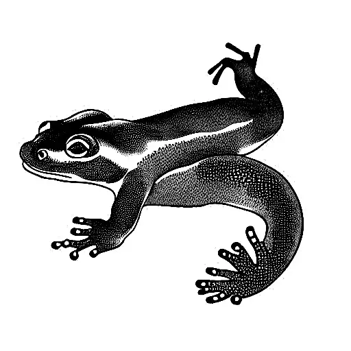 salamander tattoo design idea