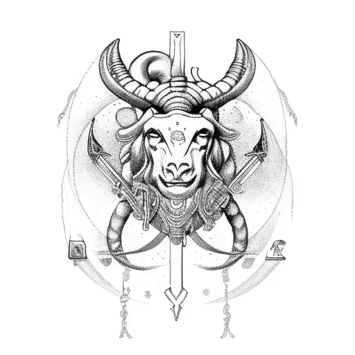 libra cancer aries sagitarius leo astrology signs combined tattoo design idea
