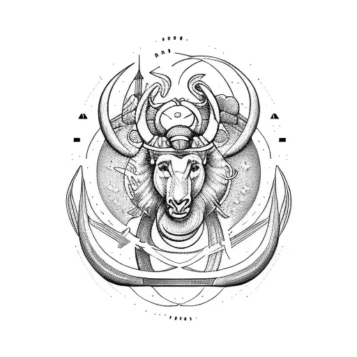 libra cancer aries sagitarius leo astrology signs combined tattoo design idea