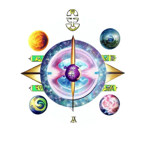 libra cancer aries sagitarius leo astrology signs combined tattoo design idea