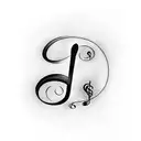 sol clef musical notes with heart pulse tattoo design idea