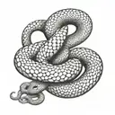 adder sbake tattoo design idea