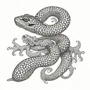 adder sbake tattoo design idea