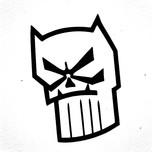 Daredevil x Punisher tattoo  tattoo design idea