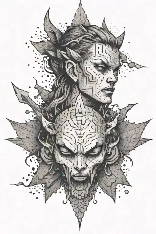 anger issues tattoo design idea