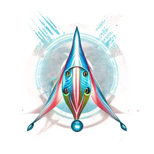 fishing boat with marlin  tattoo design idea