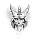 Anubis tattoo design idea