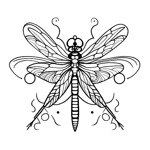 Dragonfly tattoo design idea