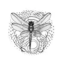 Dragonfly tattoo design idea