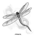 Dragonfly tattoo design idea